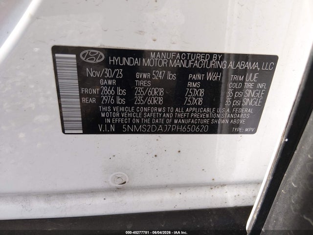 Hyundai Santa Fe Sel 2023 5NMS2DAJ7PH650620 Image 9