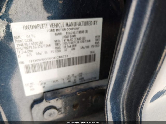 1FD0W5GT6GEC86733 Ford F-550 Chassis Xl