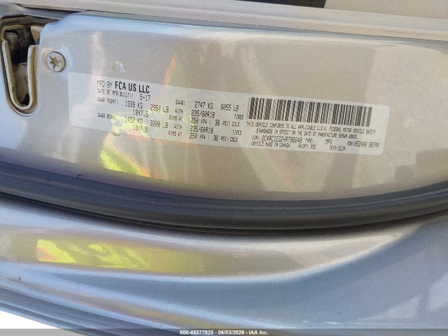 Aukcja sprzedaży 2017 Chrysler Pacifica Touring-l Plus, vin: 2C4RC1EG2HR796648, numer aukcji: 45277920