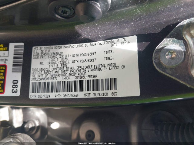 3TMCZ5AN0GM019875 Toyota Tacoma Trd Sport
