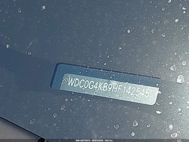 Aukcja sprzedaży 2017 Mercedes-benz Glc 300 4matic, vin: WDC0G4KB9HF142545, numer aukcji: 45278070