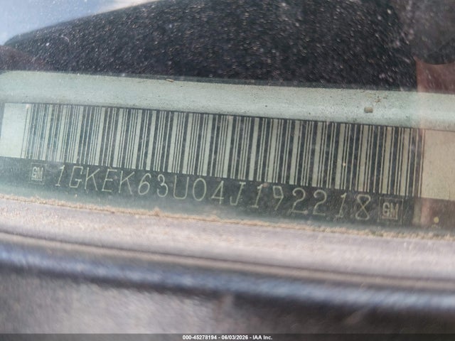 45278194 :رقم المزاد ، 1GKEK63U04J192218 vin ، 2004 Gmc Yukon Denali مزاد بيع