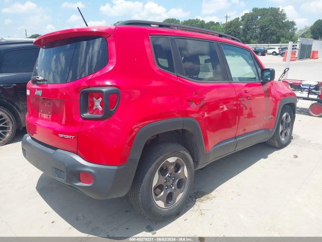 Продажа на аукционе авто 2017 Jeep Renegade Sport Fwd, vin: ZACCJAAB9HPF83240, номер лота: 45278221