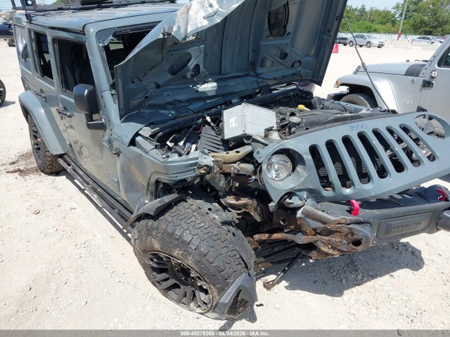 45278268 :رقم المزاد ، 1C4BJWFGXFL548737 vin ، 2015 Jeep Wrangler Unlimited Rubicon Hard Rock مزاد بيع