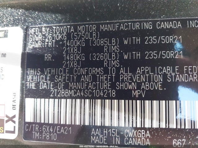 Lexus Rx 350h Premium 2025 2T2BBMCA4SC104218 Image 9