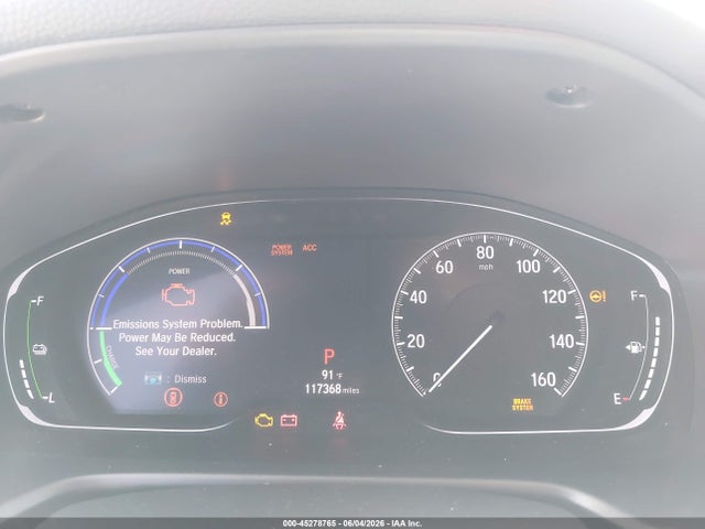 Aukcja sprzedaży 2019 Honda Accord Hybrid Ex-l, vin: 1HGCV3F59KA010026, numer aukcji: 45278765