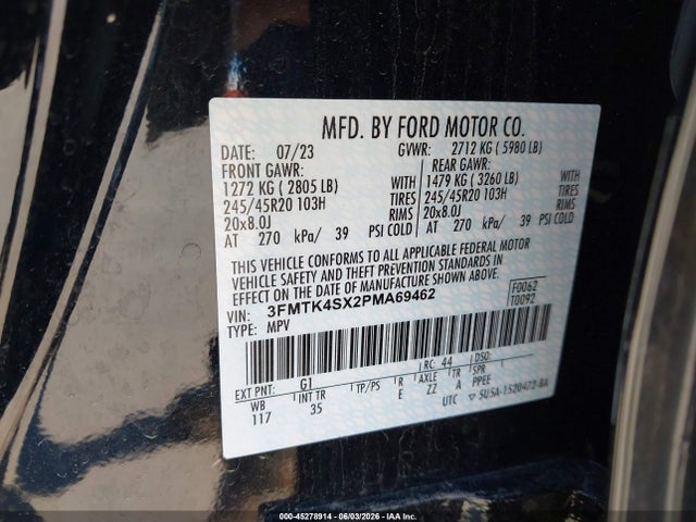 Ford Mustang Mach-e Gt 2023 3FMTK4SX2PMA69462 Image 9