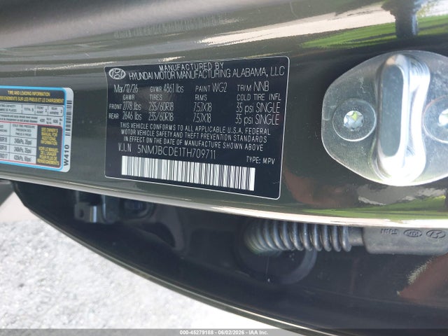 Продажа на аукционе авто 2026 Hyundai Tucson Sel, vin: 5NMJBCDE1TH709711, номер лота: 45279188