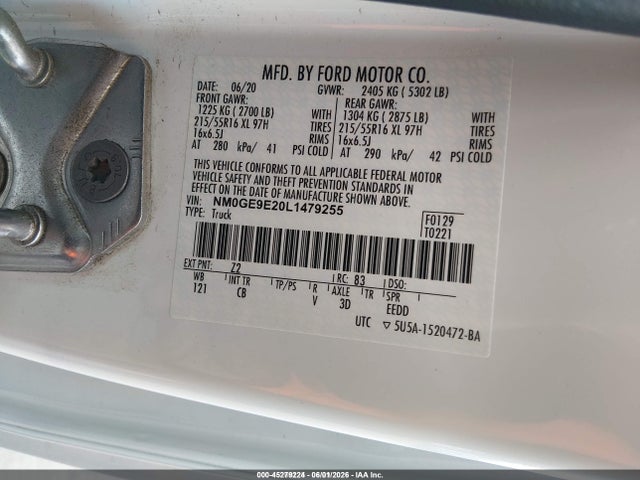 Ford Transit Connect Xl Passenger 2020 NM0GE9E20L1479255 Image 9