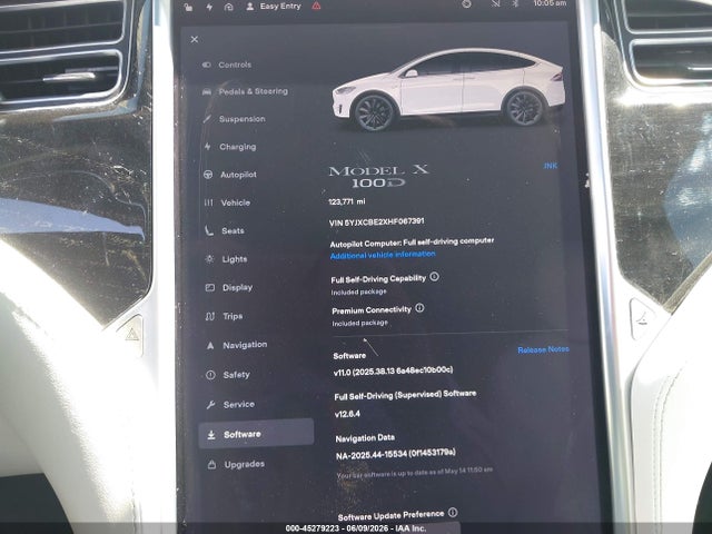 Tesla Model X 100d/75d/90d 2017 5YJXCBE2XHF067391 Image 18