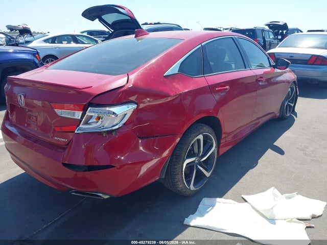 2018 Honda Accord Sport მანქანა იყიდება აუქციონზე, vin: 1HGCV1F34JA137803, აუქციონის ნომერი: 45279239