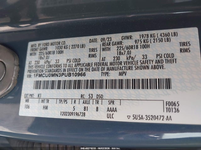 Ford Escape St-line 2023 1FMCU0MN3PUB10966 Image 9
