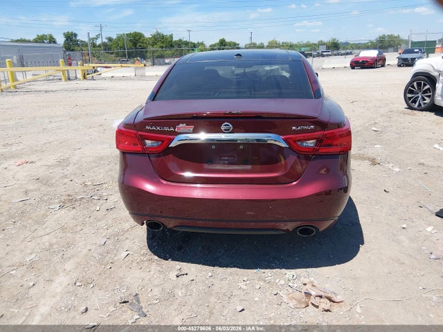 2016 Nissan Maxima 3.5 Platinum მანქანა იყიდება აუქციონზე, vin: 1N4AA6AP5GC392262, აუქციონის ნომერი: 45279606