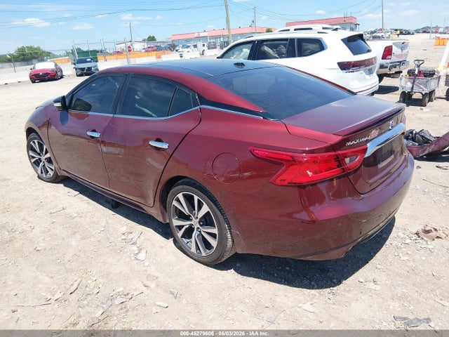 2016 Nissan Maxima 3.5 Platinum მანქანა იყიდება აუქციონზე, vin: 1N4AA6AP5GC392262, აუქციონის ნომერი: 45279606