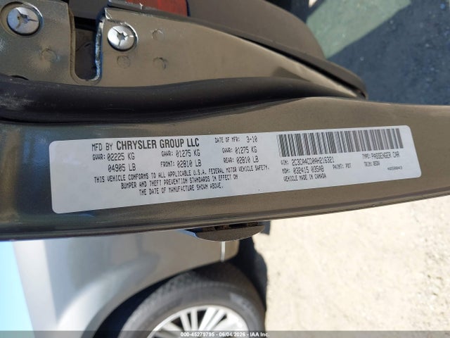45279795 :رقم المزاد ، 2C3CA4CD0AH216321 vin ، 2010 Chrysler 300 Touring مزاد بيع