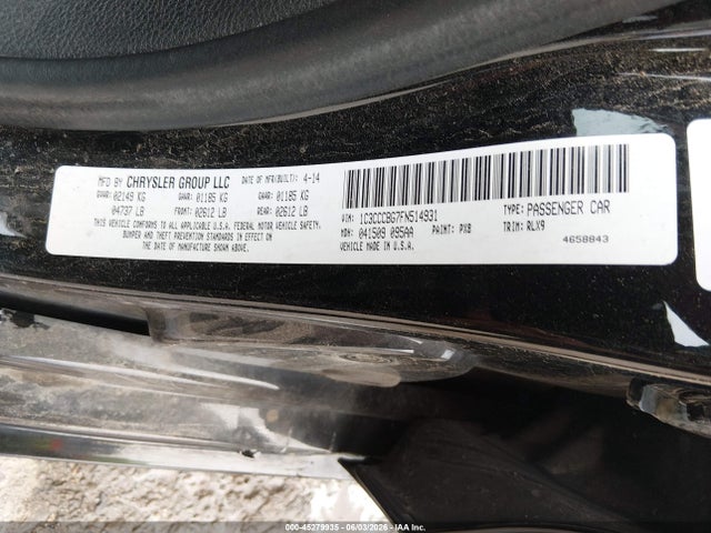 Chrysler 200 S 2015 1C3CCCBG7FN514931 Image 9