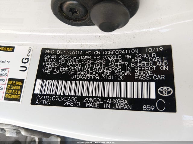 Toyota Prius Prime Limited 2020 JTDKARFP9L3141120 Image 9