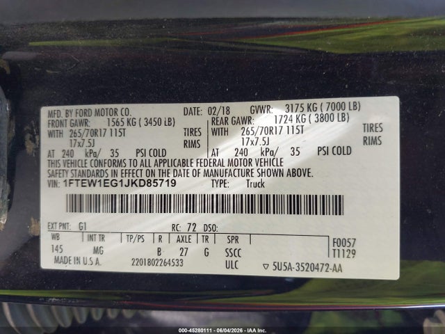 Ford F-150 Xlt 2018 1FTEW1EG1JKD85719 Image 9