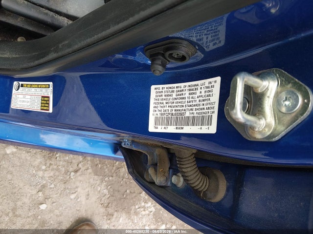 Продаж на аукціоні авто 2018 Honda Civic Lx, vin: 19XFC2F58JE035037, номер лоту: 45280230