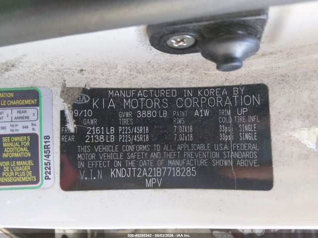 Aukcja sprzedaży 2011 Kia Soul !, vin: KNDJT2A21B7718285, numer aukcji: 45280342