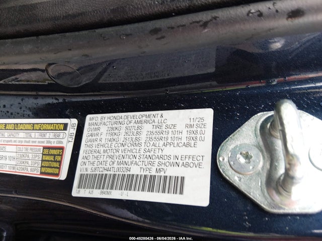Продажа на аукционе авто 2026 Acura Rdx, vin: 5J8TC2H44TL003284, номер лота: 45280426