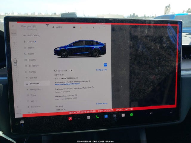 Aukcja sprzedaży 2023 Tesla Model X Dual Motor All-wheel Drive/standard Range, vin: 7SAXCDE59PF386840, numer aukcji: 45280538
