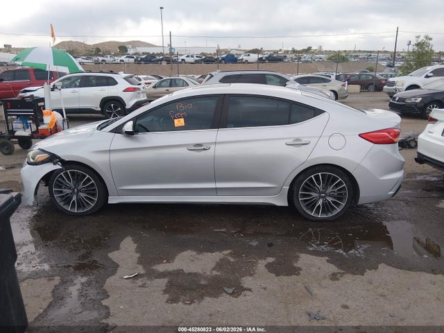 2018 Hyundai Elantra Sport მანქანა იყიდება აუქციონზე, vin: KMHD04LB6JU485286, აუქციონის ნომერი: 45280823