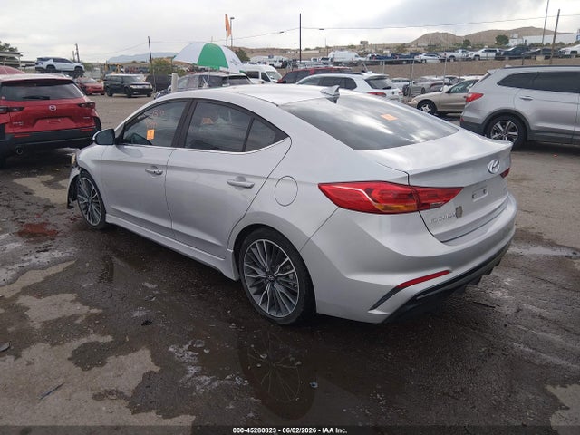 2018 Hyundai Elantra Sport მანქანა იყიდება აუქციონზე, vin: KMHD04LB6JU485286, აუქციონის ნომერი: 45280823