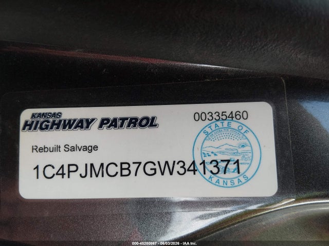 Jeep Cherokee Latitude 2016 1C4PJMCB7GW341371 Image 9