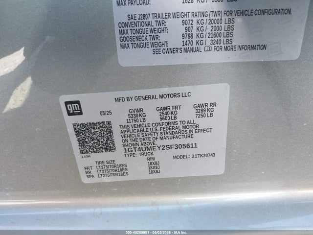 GMC SIERRA 2500HD 2025 1GT4UMEY2SF305611 Image 9