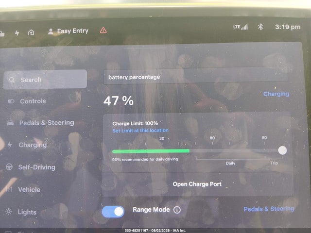 Продажа на аукционе авто 2017 Tesla Model S 100d/60d/75d/90d/p100d, vin: 5YJSA1E22HF184702, номер лота: 45281167