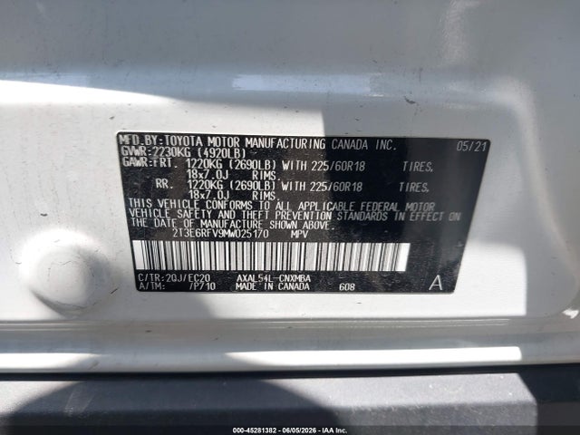 Toyota Rav4 Hybrid Xse 2021 2T3E6RFV9MW025170 Image 9