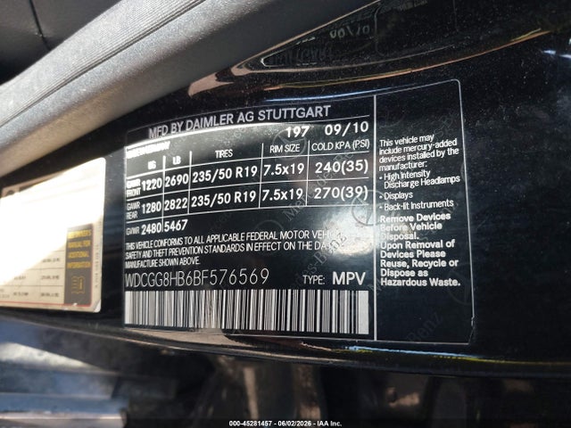 Продажа на аукционе авто 2011 Mercedes-benz Glk 350 4matic, vin: WDCGG8HB6BF576569, номер лота: 45281457