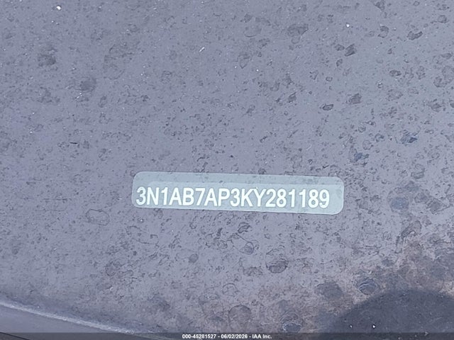 Продажа на аукционе авто 2019 Nissan Sentra S, vin: 3N1AB7AP3KY281189, номер лота: 45281527
