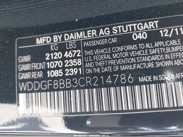 2012 Mercedes-benz C 300 Sport 4matic მანქანა იყიდება აუქციონზე, vin: WDDGF8BB3CR214786, აუქციონის ნომერი: 45281577