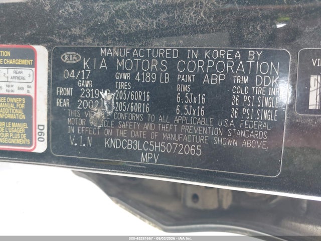 KNDCB3LC5H5072065 KIA NIRO LX