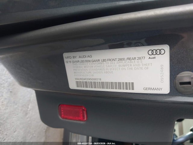 Audi A6 55 Premium 2019 WAUM2AF20KN088318 Image 9
