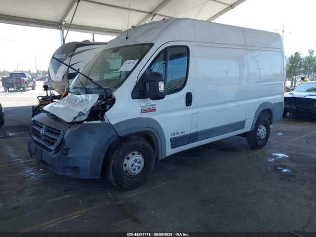 45281776 :رقم المزاد ، 3C6TRVBG9JE146567 vin ، 2018 Ram Promaster 1500 High Roof 136 Wb مزاد بيع