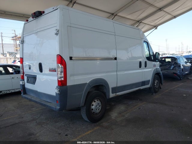 45281776 :رقم المزاد ، 3C6TRVBG9JE146567 vin ، 2018 Ram Promaster 1500 High Roof 136 Wb مزاد بيع