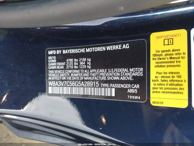 BMW 428i 2016 WBA3V7C56G5A28915 Image 9