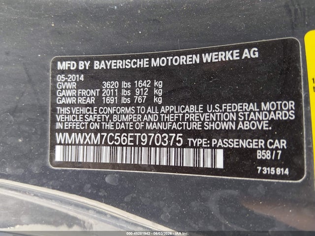 Mini Hardtop Cooper S 2014 WMWXM7C56ET970375 Image 9
