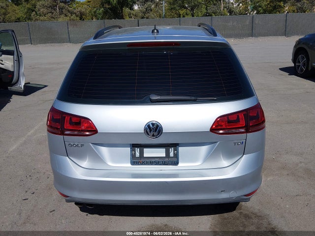 45281974 :رقم المزاد ، 3VWCA7AU3FM511130 vin ، 2015 Volkswagen Golf Sportwagen Tdi S 4-door مزاد بيع
