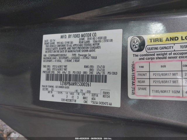 Ford Mustang V6 Premium 2014 1ZVBP8AM9E5300261 Image 9