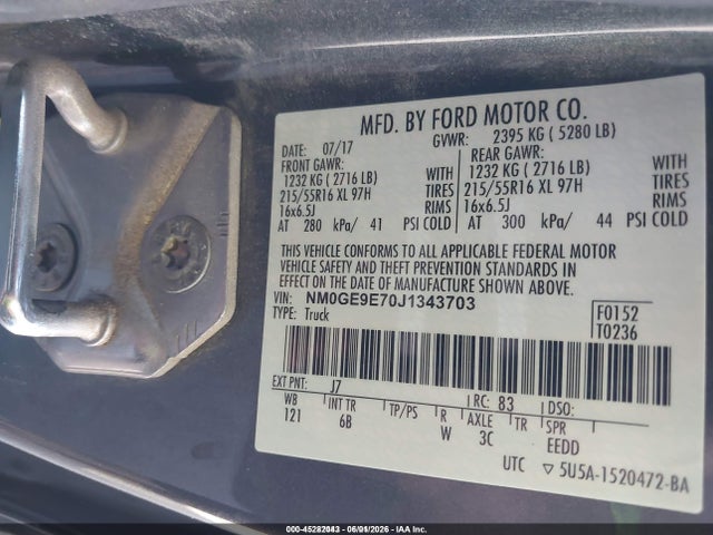 Ford Transit Connect Xl 2018 NM0GE9E70J1343703 Image 9