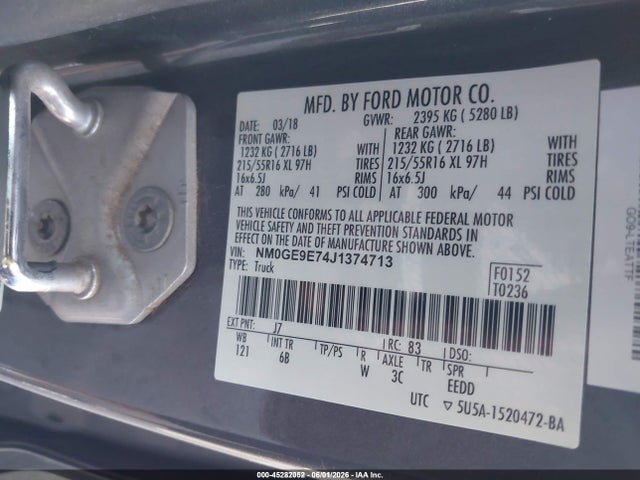 Ford Transit Connect Xl 2018 NM0GE9E74J1374713 Image 9