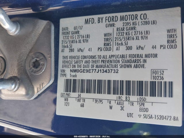 Ford Transit Connect Xl 2018 NM0GE9E77J1343732 Image 9