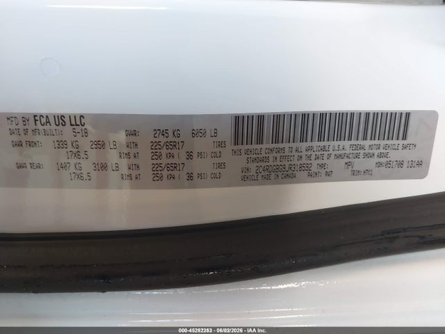 Dodge Grand Caravan Se 2018 2C4RDGBG9JR318592 Image 9