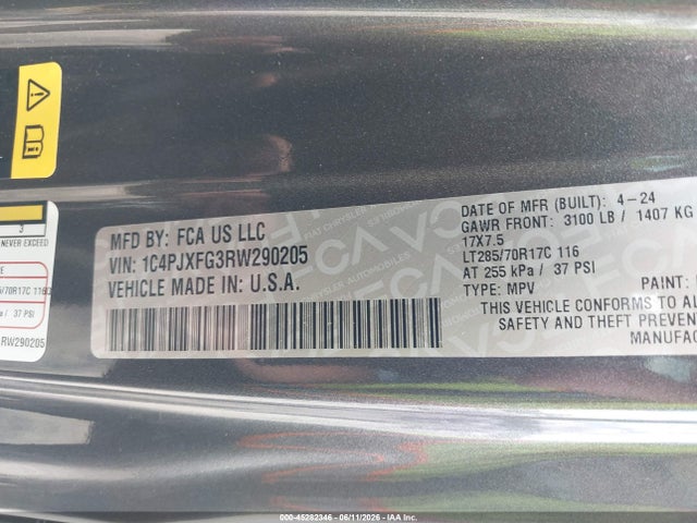 1C4PJXFG3RW290205 Jeep Wrangler 4-door Rubicon 4x4