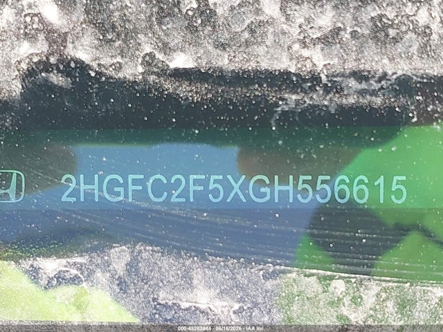 Honda Civic Lx 2016 2HGFC2F5XGH556615 Image 9
