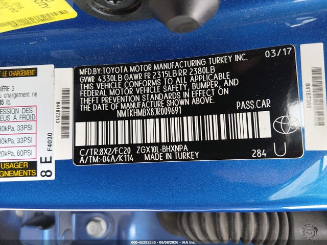NMTKHMBX8JR009691 Toyota C-hr Xle Premium